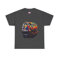 Thumbnail for Retro Vibes VW Van Graphic T-Shirt | Psychedelic 70s Style Tee for Vintage Lovers