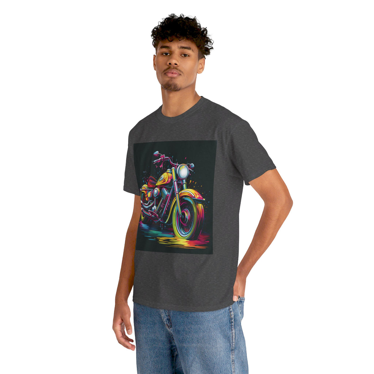 Bold Ride Motorcycle Graphic T-Shirt | Vibrant Biker Style Tee for Adventure Enthusiasts