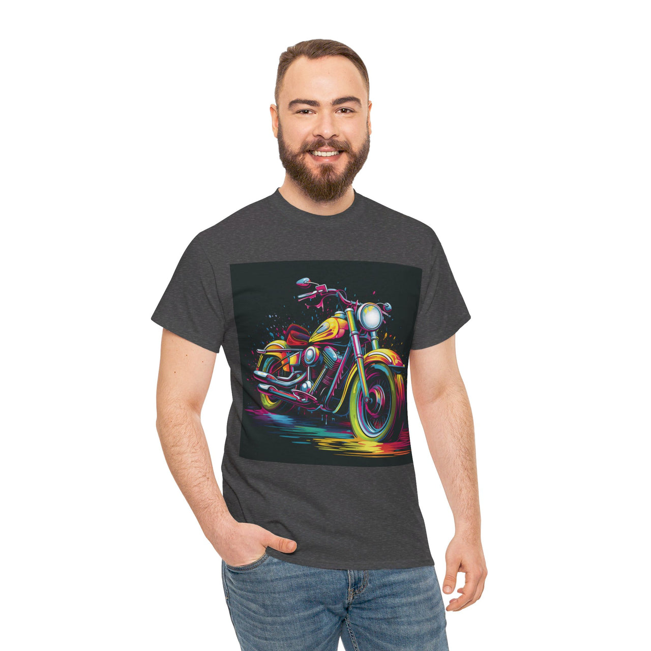 Bold Ride Motorcycle Graphic T-Shirt | Vibrant Biker Style Tee for Adventure Enthusiasts