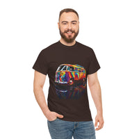 Thumbnail for Retro Vibes VW Van Graphic T-Shirt | Psychedelic 70s Style Tee for Vintage Lovers