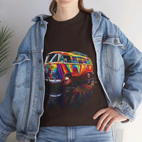 Thumbnail for Retro Vibes VW Van Graphic T-Shirt | Psychedelic 70s Style Tee for Vintage Lovers