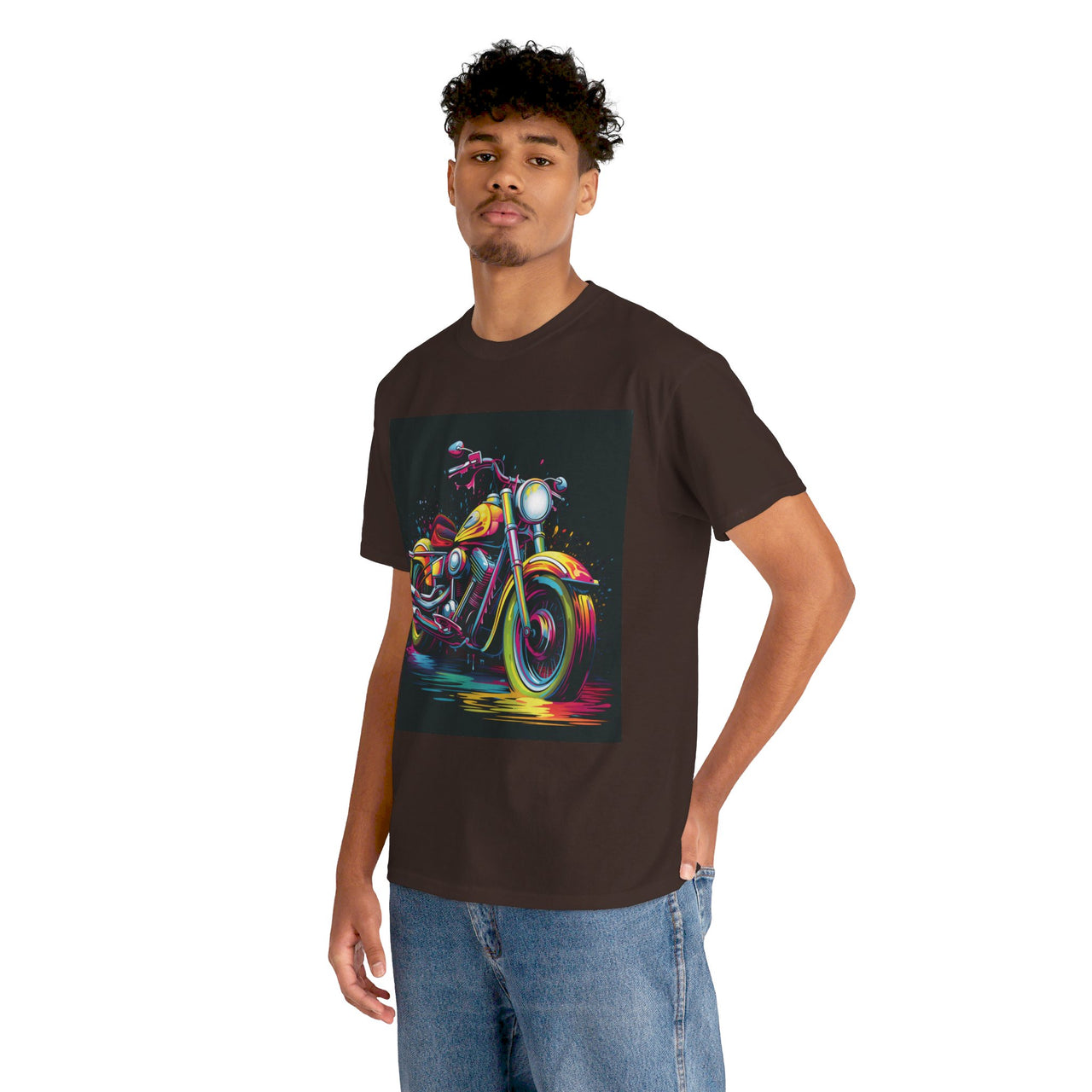 Bold Ride Motorcycle Graphic T-Shirt | Vibrant Biker Style Tee for Adventure Enthusiasts