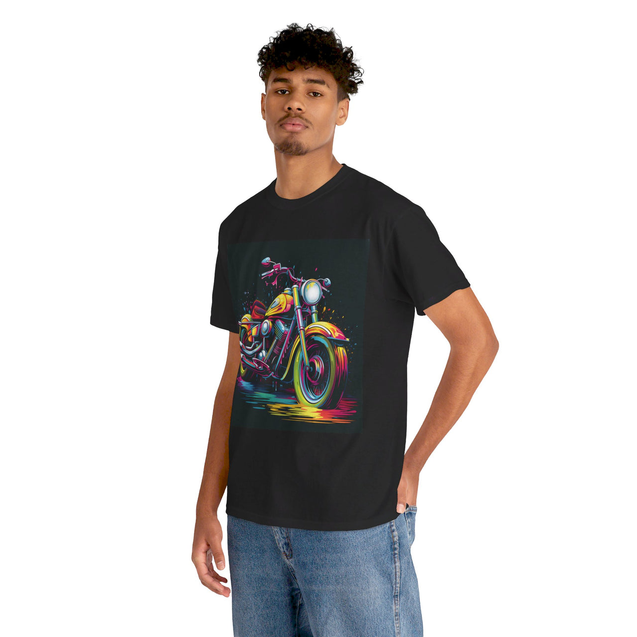 Bold Ride Motorcycle Graphic T-Shirt | Vibrant Biker Style Tee for Adventure Enthusiasts