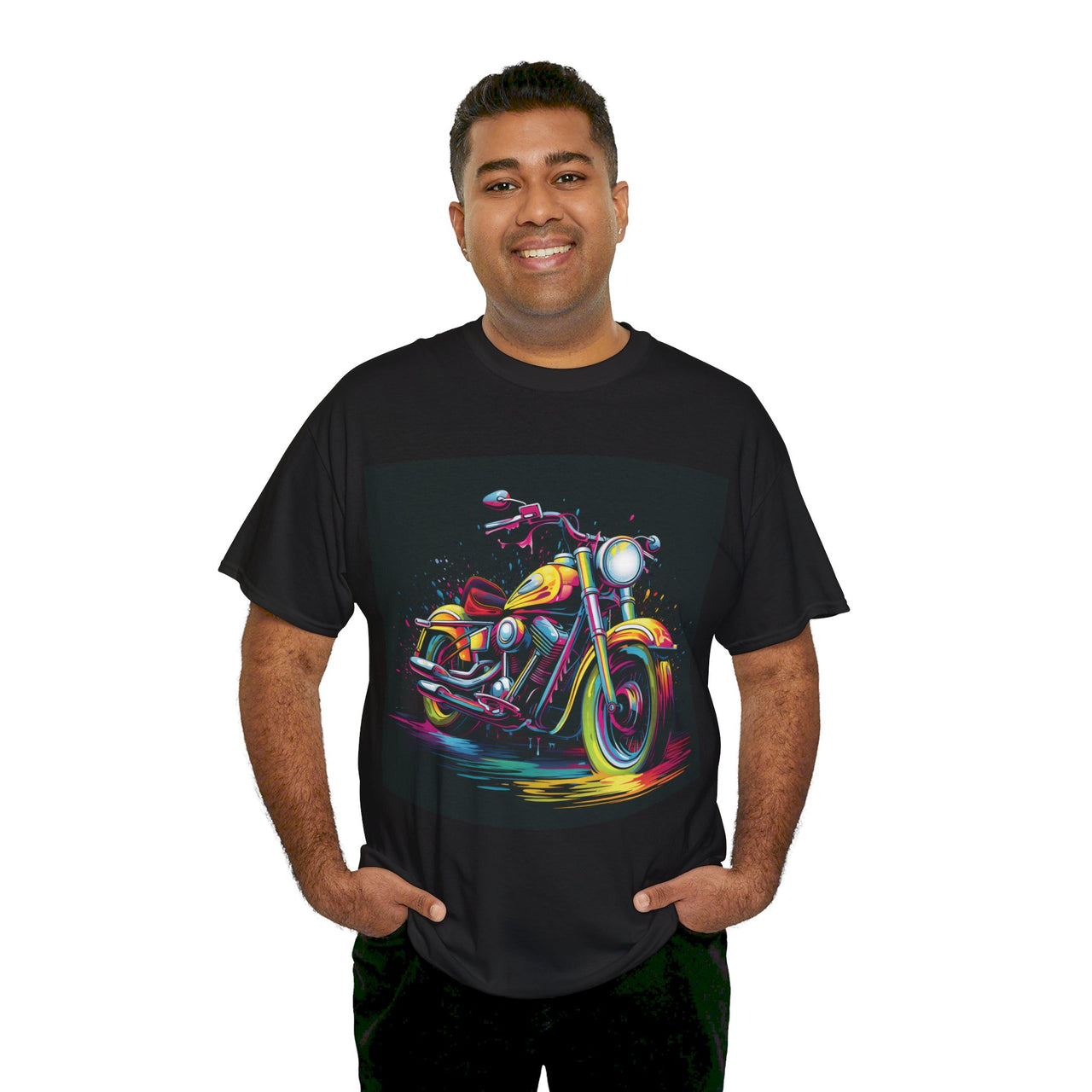 Bold Ride Motorcycle Graphic T-Shirt | Vibrant Biker Style Tee for Adventure Enthusiasts