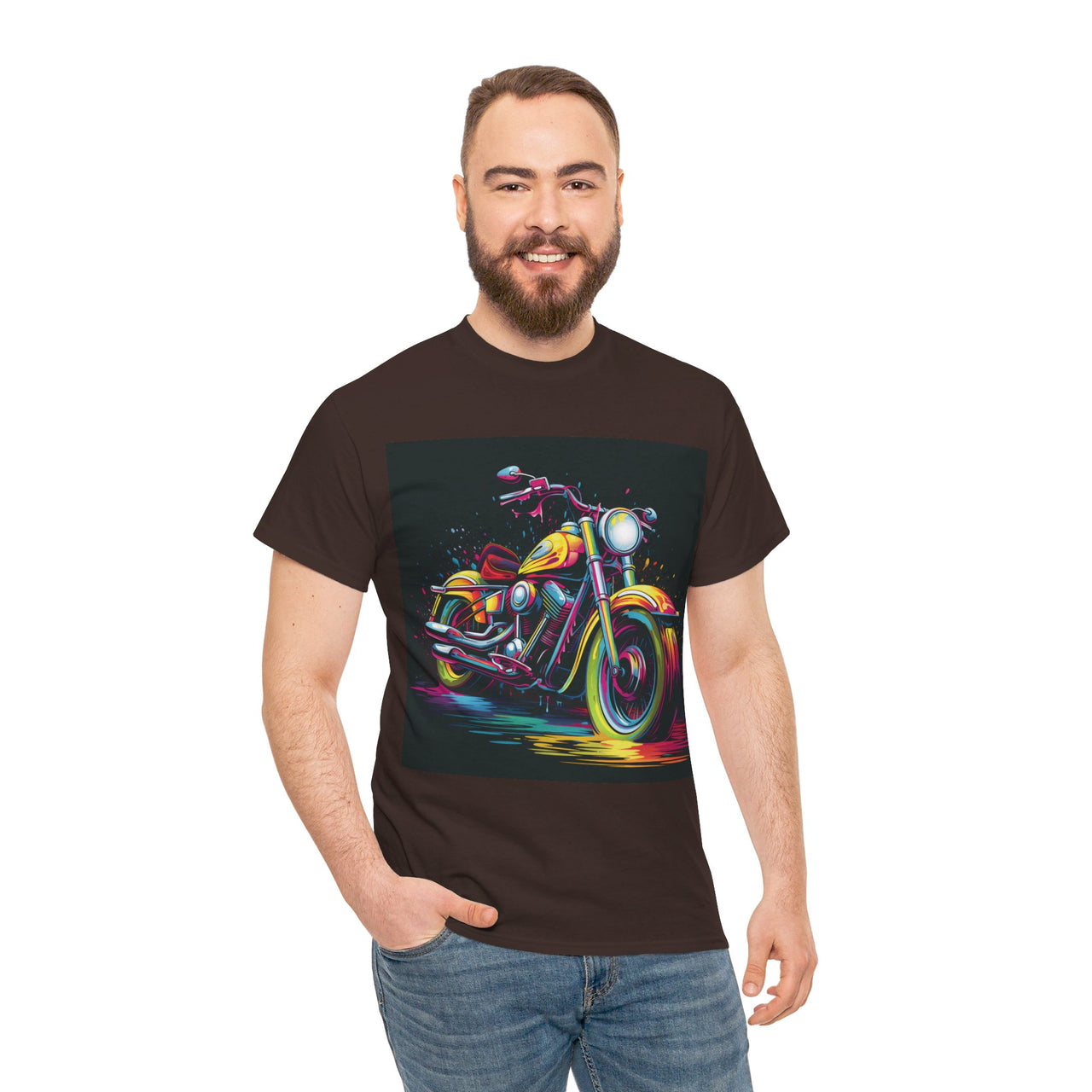 Bold Ride Motorcycle Graphic T-Shirt | Vibrant Biker Style Tee for Adventure Enthusiasts